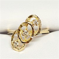$1200 10K  Diamond(0.06ct) Ring