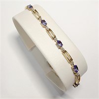 $3960 10K  Tanzanite(5.85ct) Bracelet