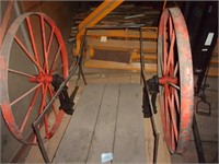 Steel wheel hog slop cart
