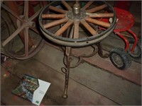 Handmade wheel table