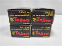 80 Rds. Tulammo 7.62x39 Ammo