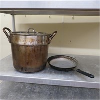 Metal Pot with Lid, Fry Pan