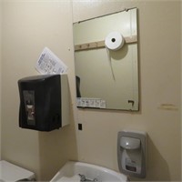 Paper Towel Dispenser, Soap Dispenser, Mirror