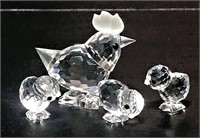 Swarovski Miniature Crystal Chickens