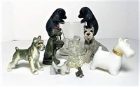 Dog Figurines in Assorted Material