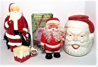 Vintage Blow Mold Christmas Santa