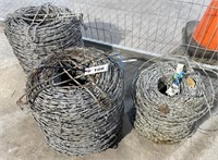 (3) Barbed Wire Rolls