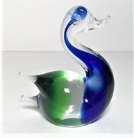 Fitz & Floyd Art Glass Duck Figurine