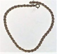 10k Yellow Gold Rope Bracelet