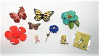 Lacquer Brooches