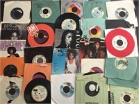 Lot of 25 1980's R&B 45 Records