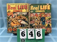 2 - 10¢ Real Life Comics Comic Books