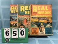 (3) 10¢ Real Heroes Comic Books