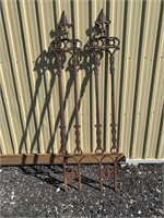 Pair of Cast Iron Fence/Gate Posts