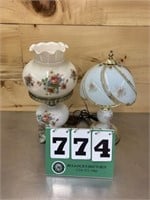 Pair of Floral Table Lamps
