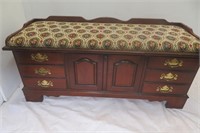 Cedar Lane Chest with Padded Seat 49" x 22" h