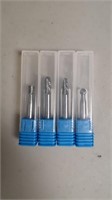 4 assorted rotary tool burr