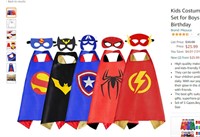 Kids Costumes 5PCS Superhero Capes Set for Boys