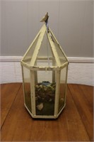 Bird Cage Themed Glass Terrarium