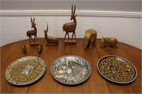 Safari - Plates, Gazelle, Elephants, Rhino, Lion