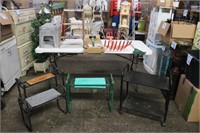 Gardening Lot - Benches, Tools, Stepladder, More