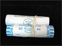 2 ROLLS "BISON" JEFFERSON NICKELS: 2005 - P & D