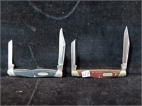 2 BUCK FOLDING POCKET KNIVES - 2 BLADE
