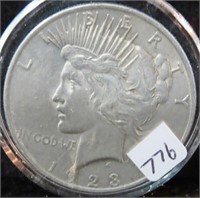 1923 PEACE SILVER DOLLAR