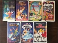 Lot of 7 Disney Clamshell VHS