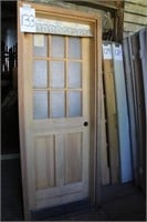 Pine Exterior Prehung 9 Lite Door