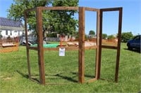 (2) Folding Craft Display Frames with Chicken Wire