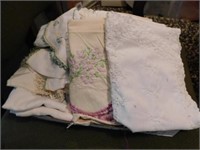 Vintage dresser scarves - muslin material -