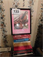 Books about music- Romance violin print