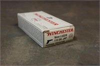 (50) Rounds Winchester 9mm Luger 115gr JHP