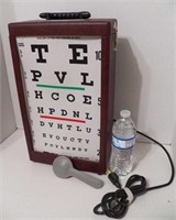 Vintage, Lighted, Eye Exam Chart