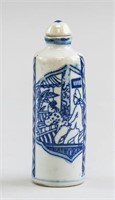 Chinese Blue and White Ceramic Snuff Bottle