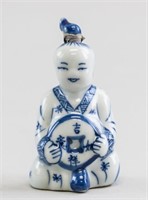 Chinese Ceramic Figural Snuff Bottle
