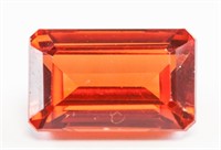 13.00ct Emerald Cut Orange Natural Sapphire GGL