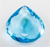 121.40ct Pear Cut Blue Indicolite Tourmaline GGL