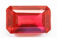 31.55ct Emerald Cut Blood Red Natural Ruby GGL