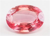 10.85ct Oval Cut Natural Padparadscha Sapphire GGL