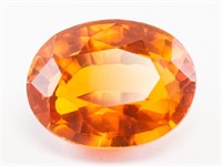 13.65ct Oval Cut Orange Natural Sapphire GGL