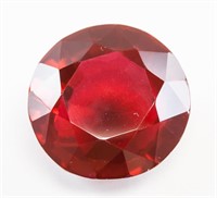 39.75ct Round Cut Blood Red Natural Ruby GGL