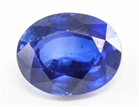 12.50ct Oval Cut Blue Natural Sapphire GGL