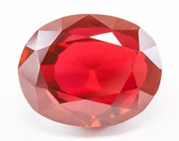36.30ct Oval Cut Blood Red Natural Ruby GGL