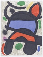 Spanish Lithograph on Paper Signed Miro
