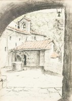 Giovanni Boldini Italian Graphite Assisi Italy