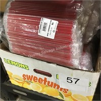 CTN WRAPPED RED STRAWS