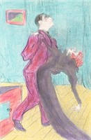 Henri Toulouse-Lautrec French Litho on Paper Cert