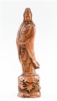 Chinese Wood Carved Guanyin